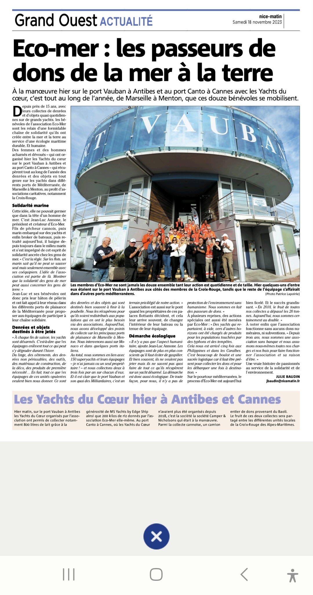 Nice Matin YDC 2023 11 18